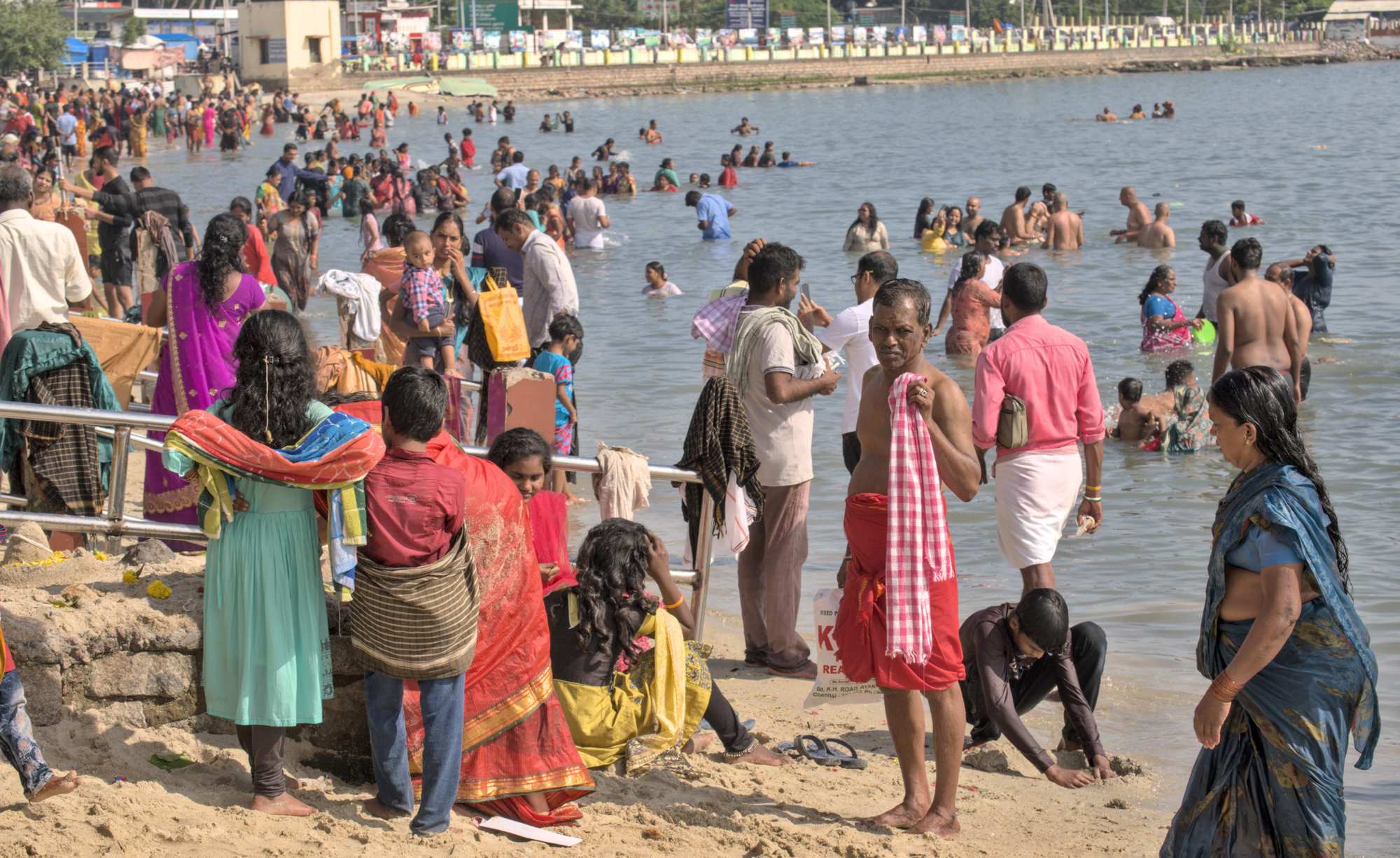 heiliges Bad im Meer